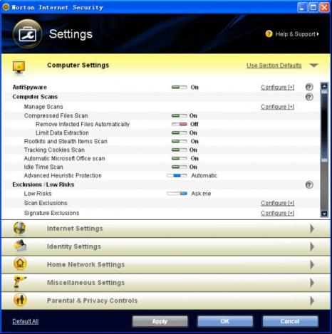 Norton Internet Security and Anti Virus 2009